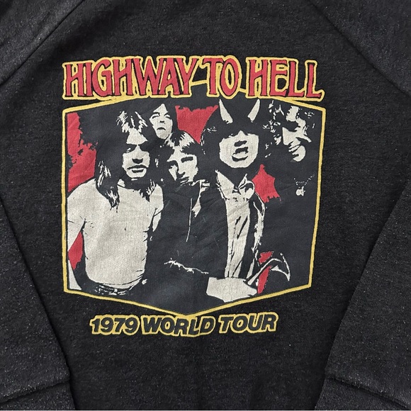 Retro AC/DC Graphic Crewneck Sweater - Picture 2 of 7